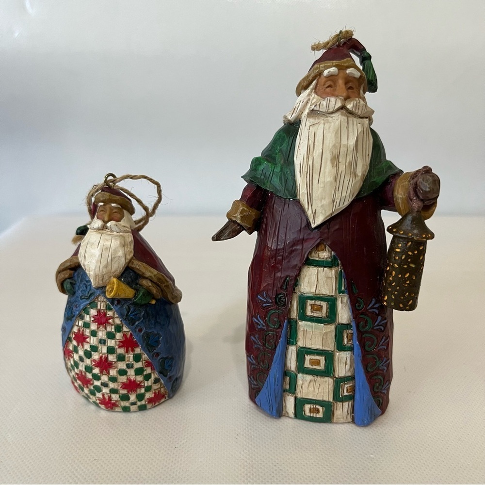 Jim Shore Santa Christmas Ornaments 2002